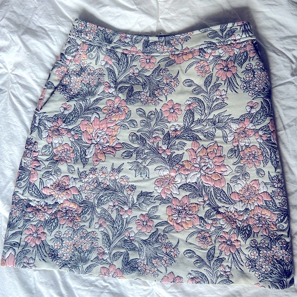 Garden Jacquard Shift Skirt Size 00